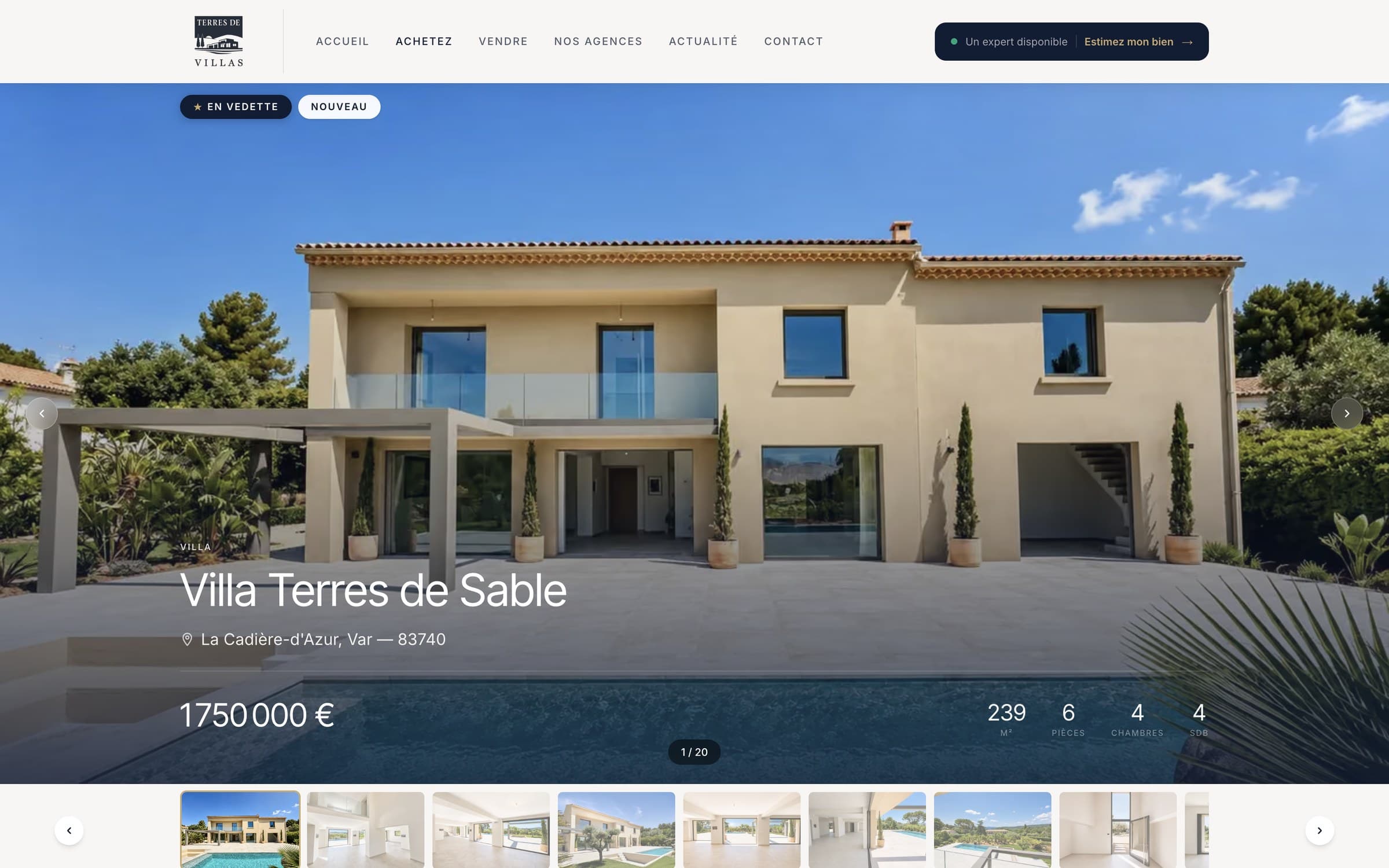 The listing